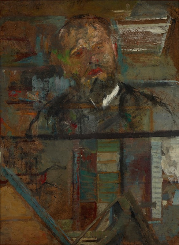 Olga Boznanska - Sketch Portrait of a Man