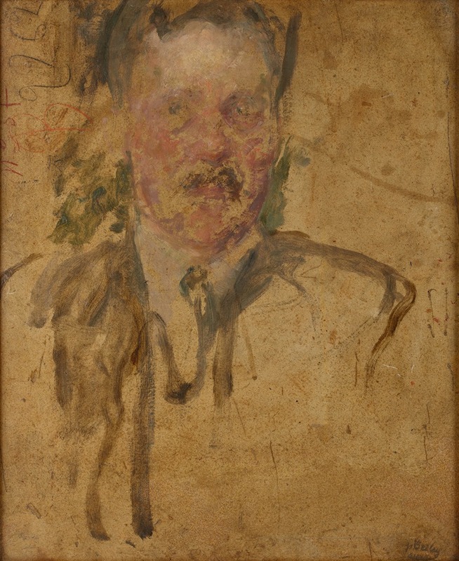 Olga Boznanska - Sketch to the Portrait of Mr Beyley
