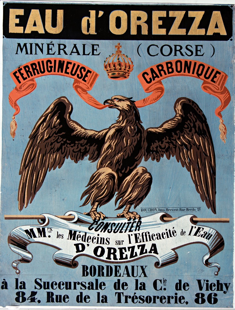 Anonymous - Eau d’Orezza (Corse) minérale ferrugineuse, carbonique