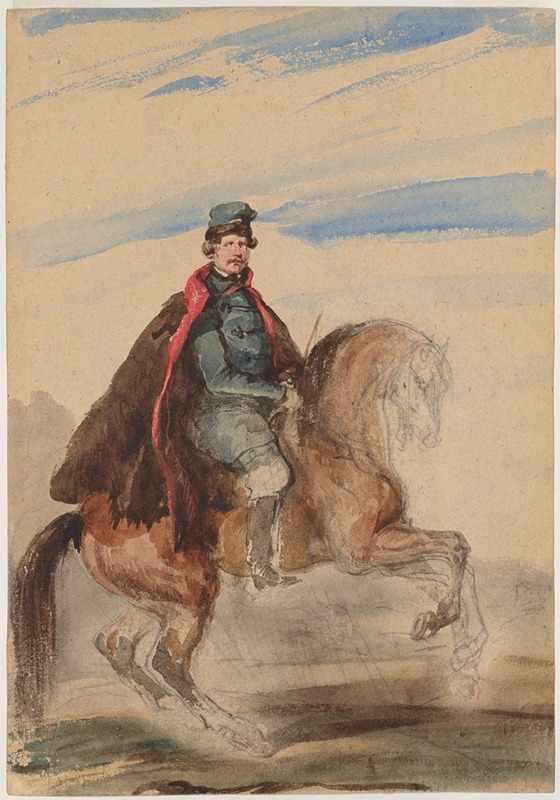 Piotr Michałowski - Equestrian portrait of Leon Sapieha