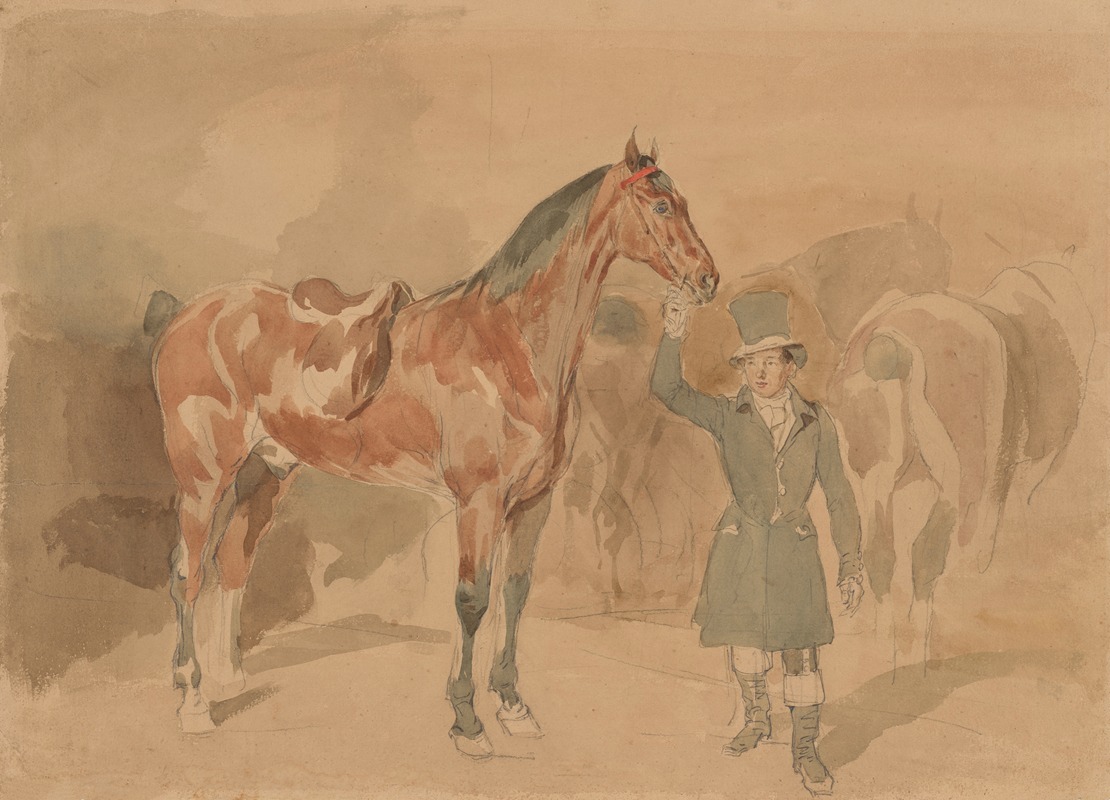 Piotr Michałowski - Horseman with a horse