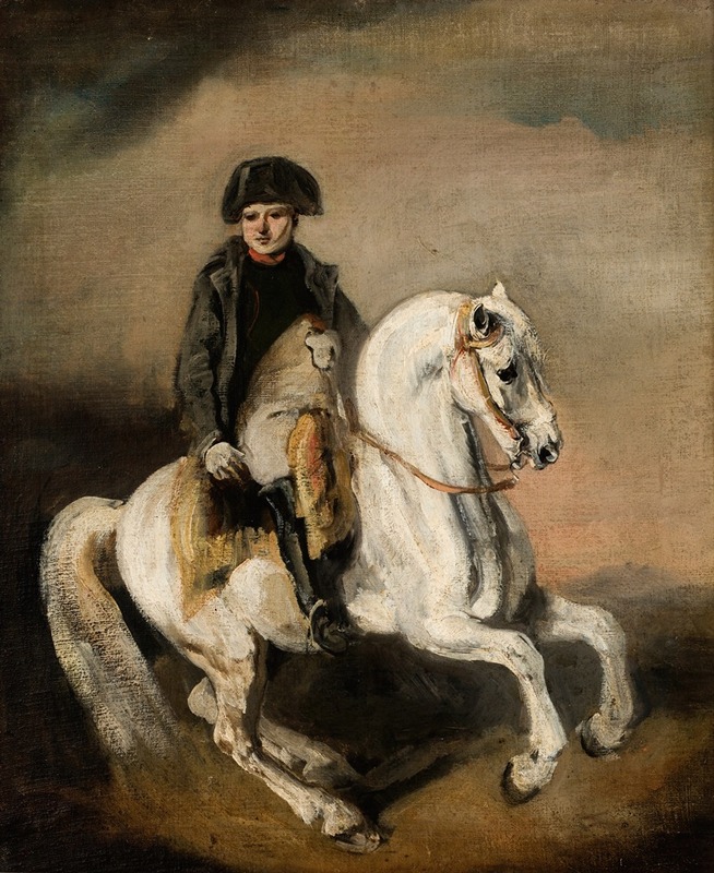 Piotr Michałowski - Napoleon on Horseback