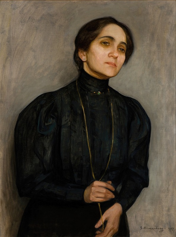 Samuel Hirszenberg - Portrait of Maria Feldman