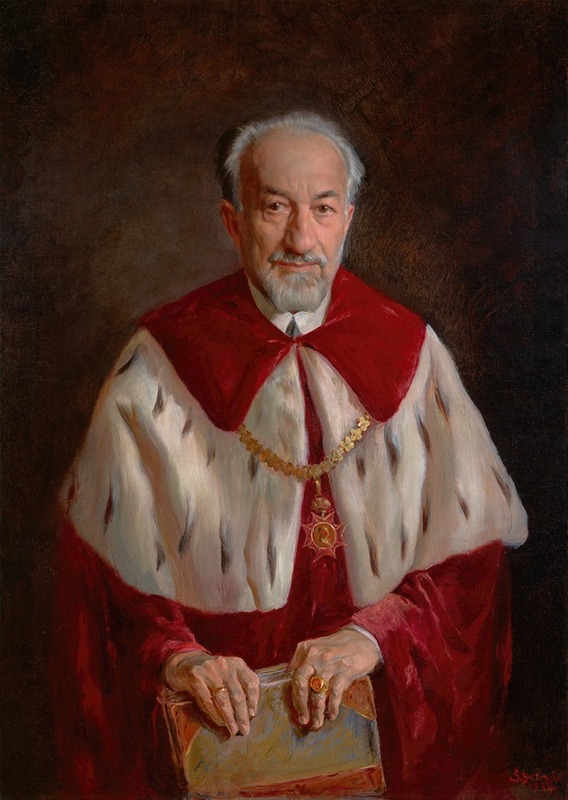 Stanisław Batowski-Kaczor - Portrait of Prof. Adolf Beck