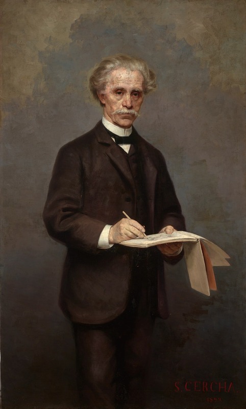 Portrait of Maksymilian Cercha by Stanisław Cercha - Artvee
