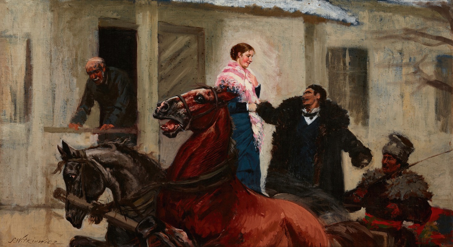 Stanisław Witkiewicz - In Front of the Porch