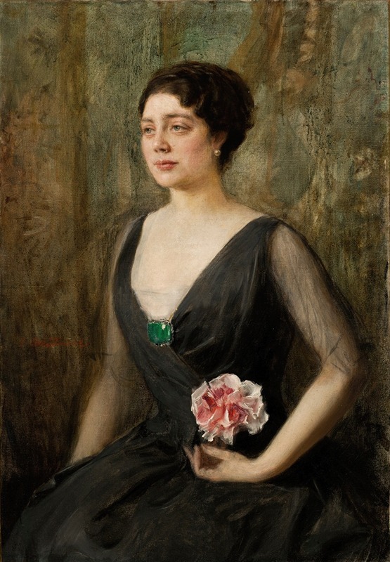 Teodor Axentowicz - Portrait of Izabela Szembekowa
