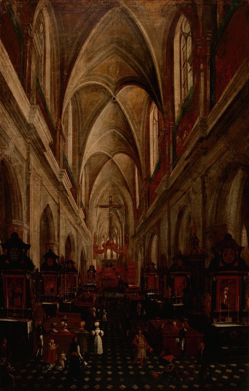 Teodor Baltazar Stachowicz - Interior of St Mary’s Church in Krakow