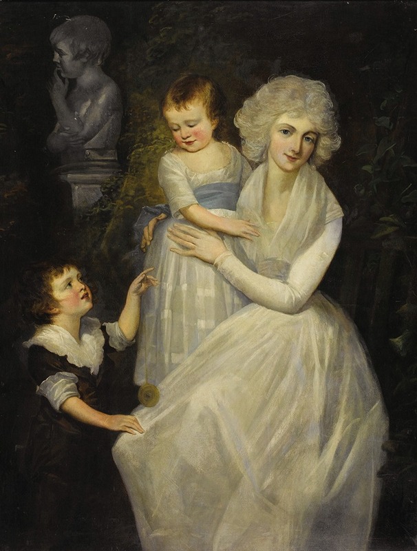 After Thomas Gainsborough - Portrait of Lady with her Children