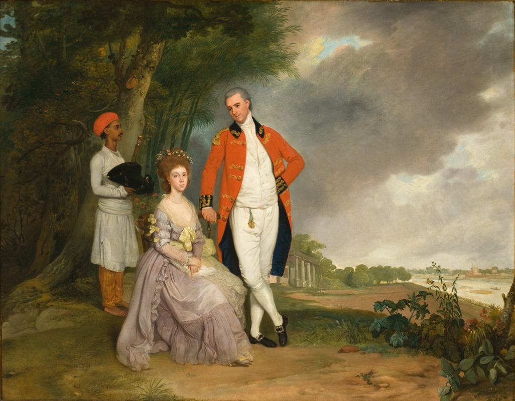 Arthur William Devis - The Hon. William Monson and His Wife, Ann Debonnaire