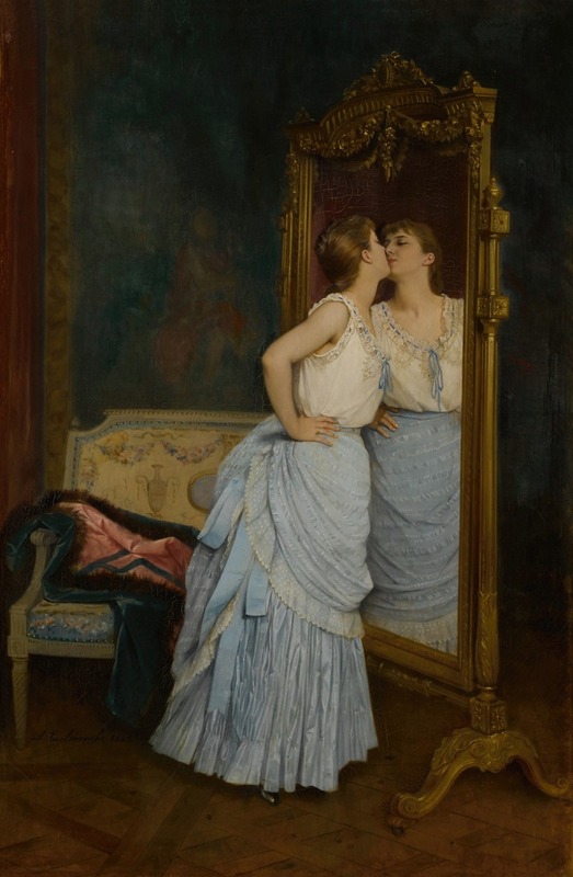 Auguste Toulmouche - Le miroir