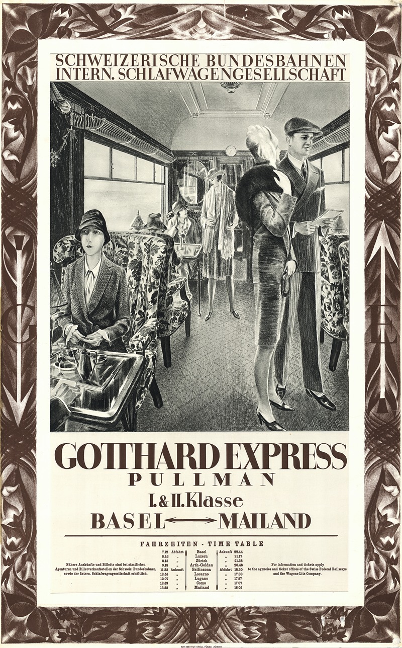 Anonymous - Gotthardexpress – Pullman, Basel – Mailand