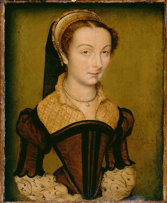 Corneille de Lyon - Portrait of Louise de Halluin, dame de Cipierre