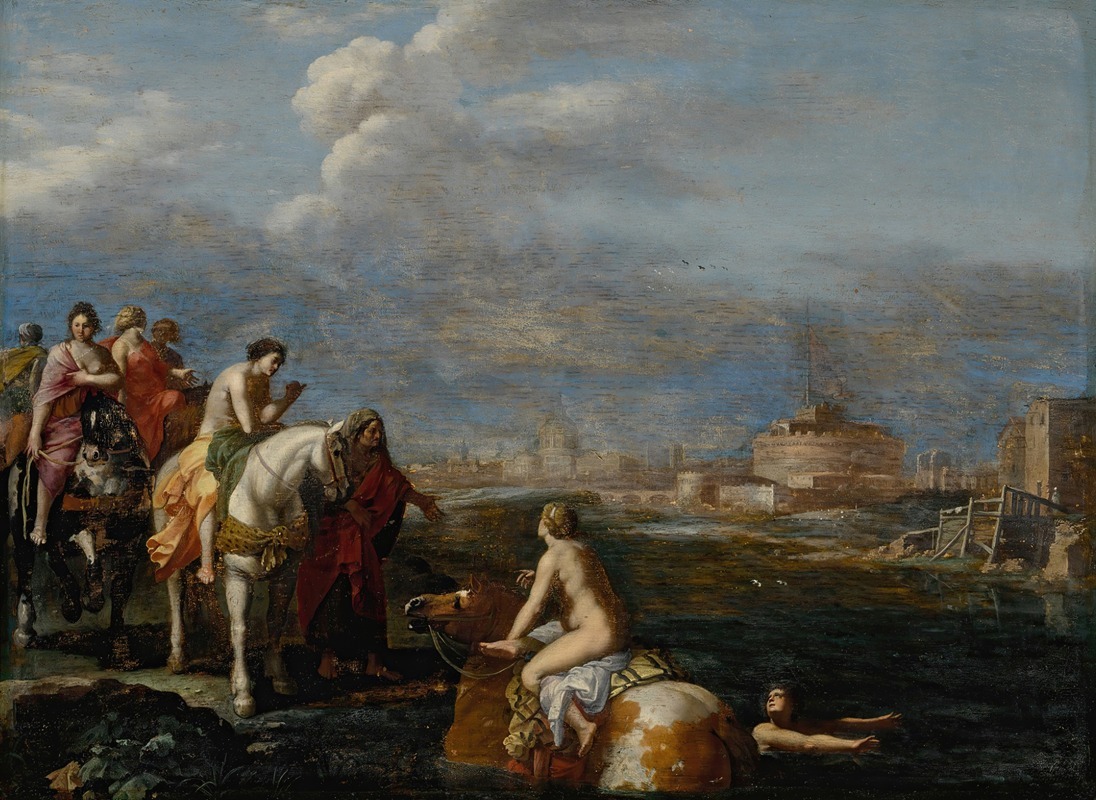 Cornelis Van Poelenburch - The Flight of Cloelia