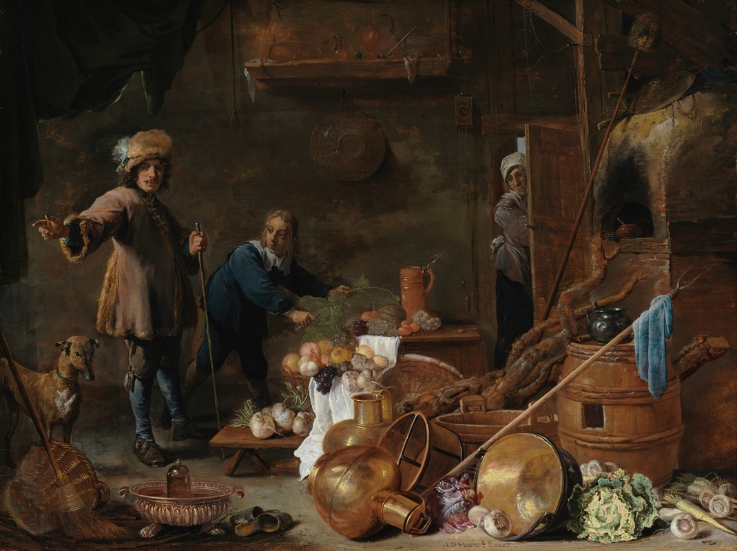 David Teniers The Younger - Kitchen Interior