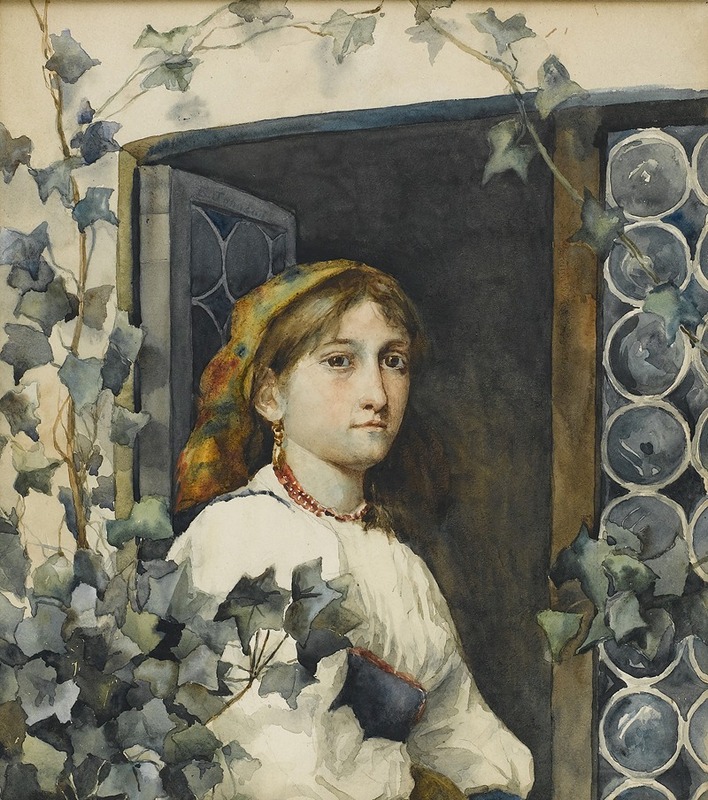 Eastman Johnson - Peasant Girl in Window