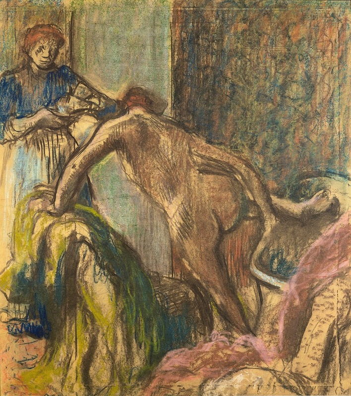 Edgar Degas - Breakfast after the Bath