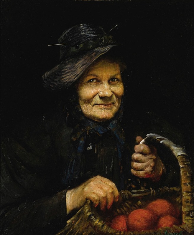 Flora Thomas Mccaig - Portrait of Woman with Oranges