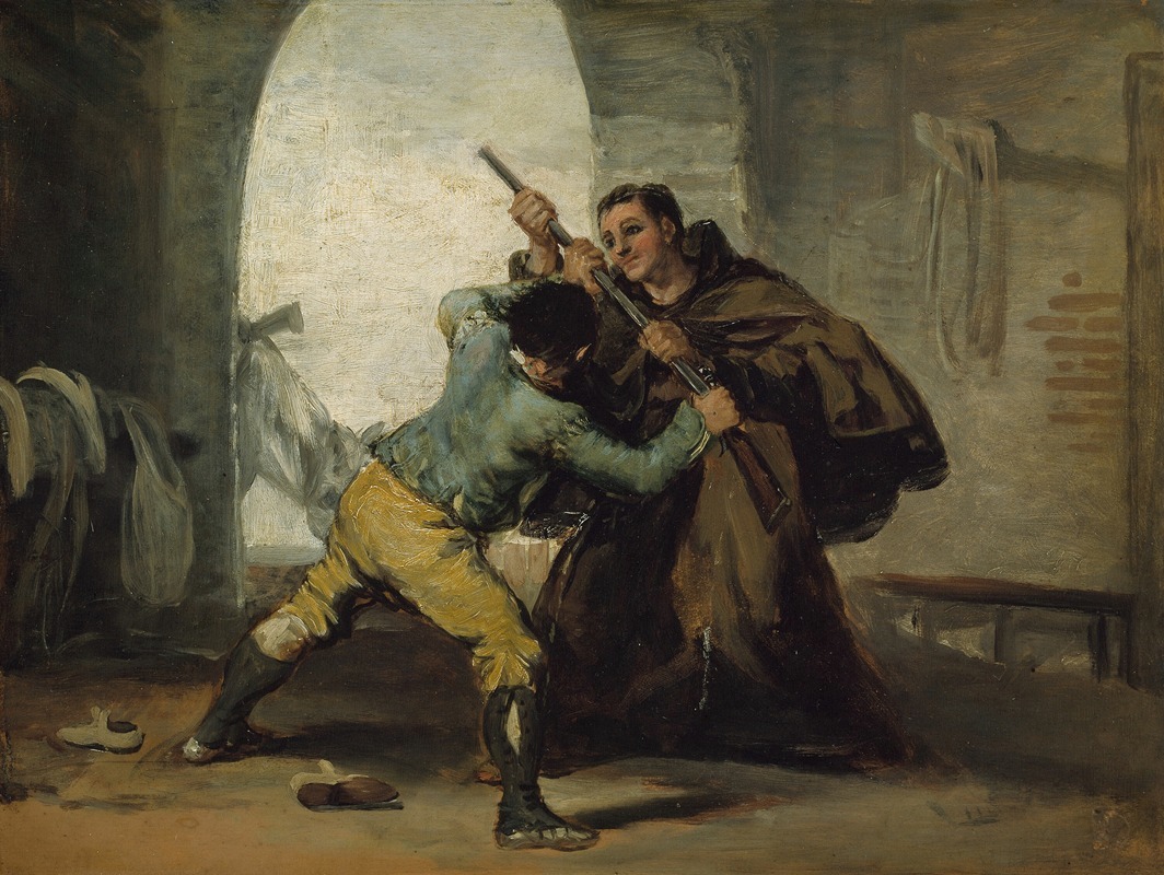 Francisco de Goya - Friar Pedro Wrests the Gun from El Maragato