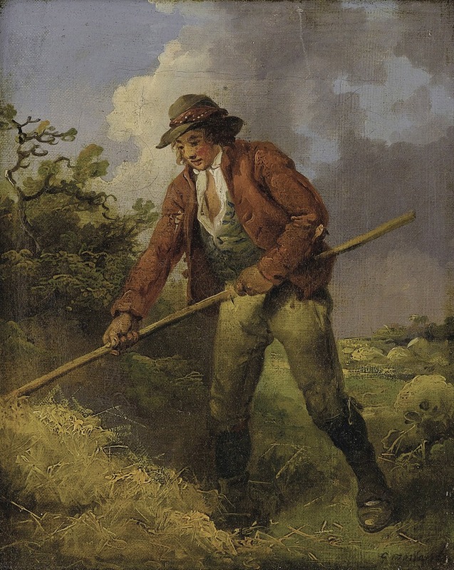 George Morland - Making Hay