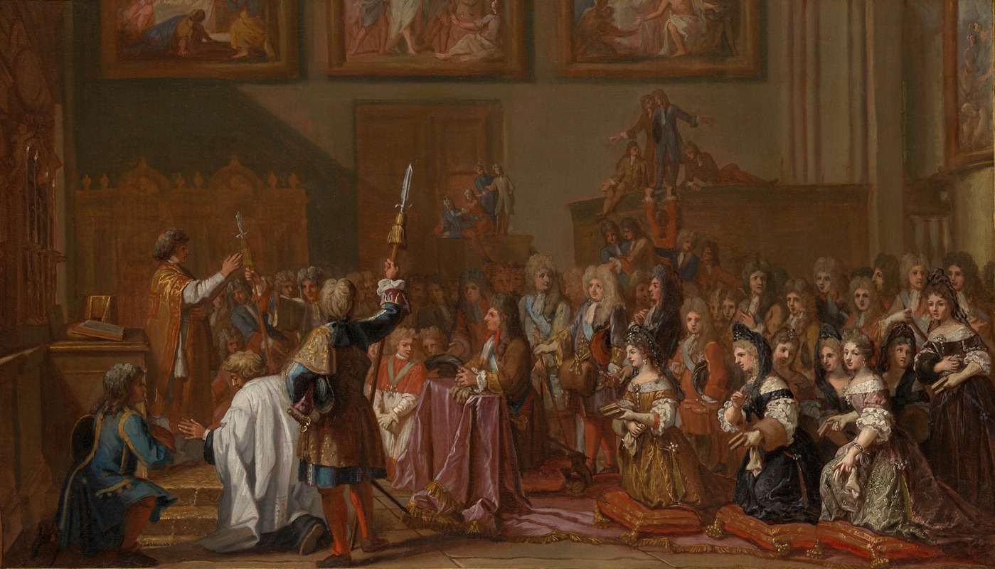 Guy Louis Vernansal the Elder - Louis XIV in Notre-Dame de Paris on January 30, 1687 at a Thanksgiving Service after his Recovery from a Grave Illness