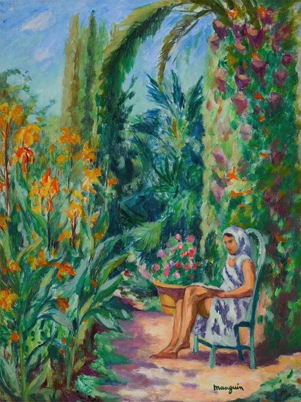 Henri Manguin - Odette dans le jardin de l’Oustalet