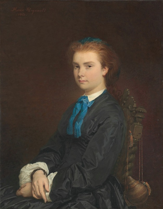 Henri Regnault - Portrait of a Young Woman