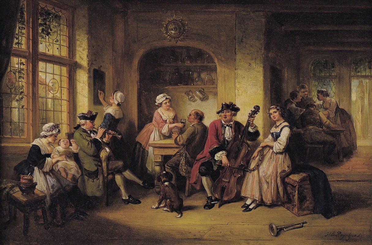 Henricus Engelbertus Reijntjens - Merry Company in a Tavern