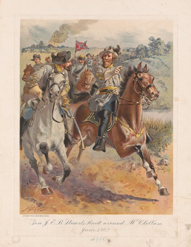 Henry Alexander Ogden - Gen. J.E.B. Stuart’s raid around McClellan, June 1862