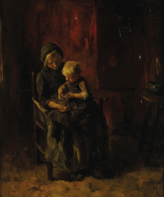 Jacob Simon Hendrik Kever - Mother and Child