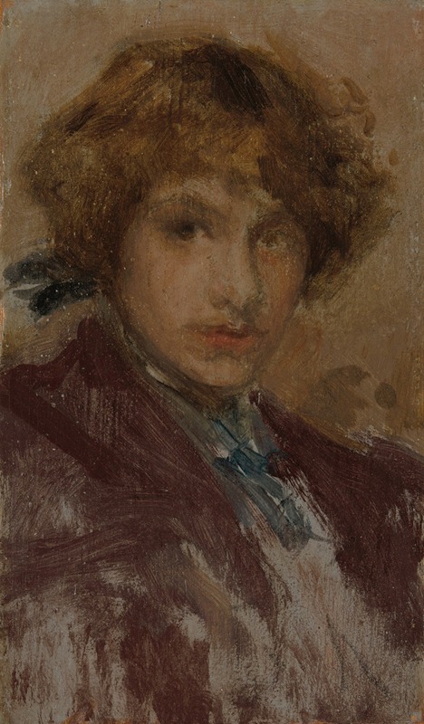James Abbott McNeill Whistler - Study of a Girl’s Head and Shoulders