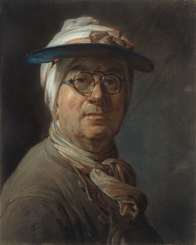 Jean-Baptiste-Siméon Chardin - Self-Portrait with a Visor