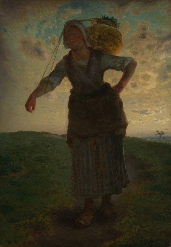 Jean-François Millet - A Norman Milkmaid at Gréville