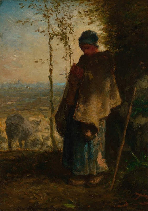 Jean-François Millet - The Little Shepherdess