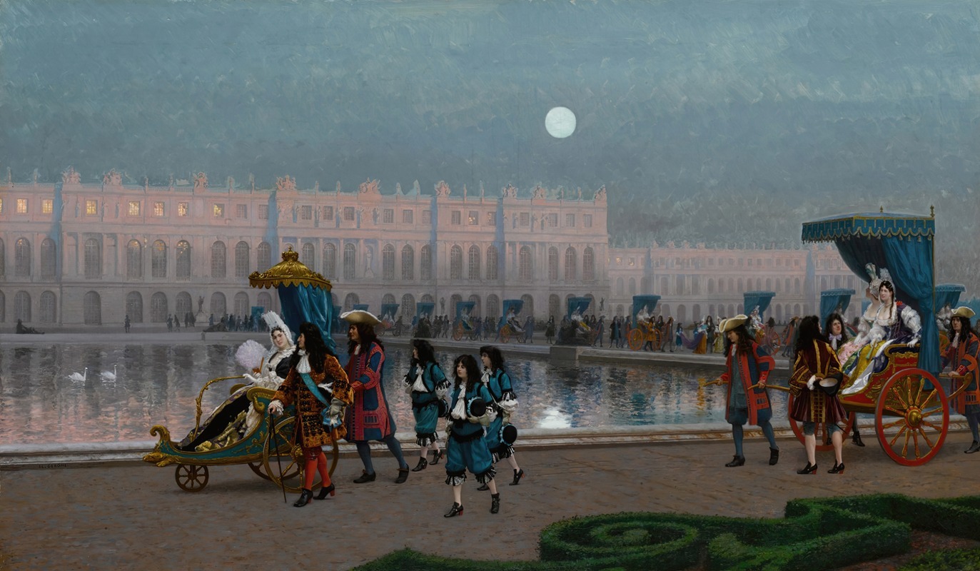 Jean-Léon Gérôme - Promenade de la Cour dans les jardins de Versailles