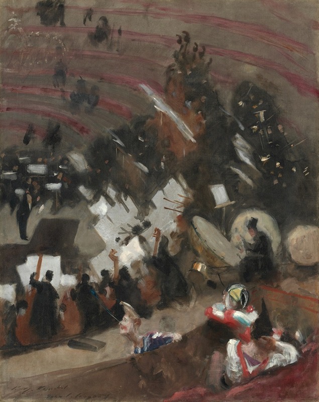 John Singer Sargent - Rehearsal of the Pasdeloup Orchestra at the Cirque d’Hiver