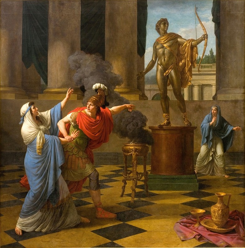 Louis-Jean-François Lagrenée - Alexander Consulting the Oracle of Apollo