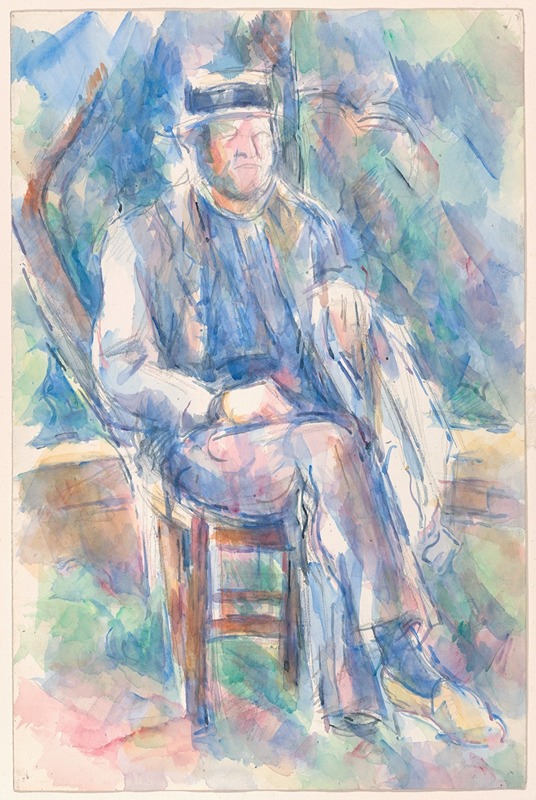Paul Cézanne - Man Wearing a Straw Hat