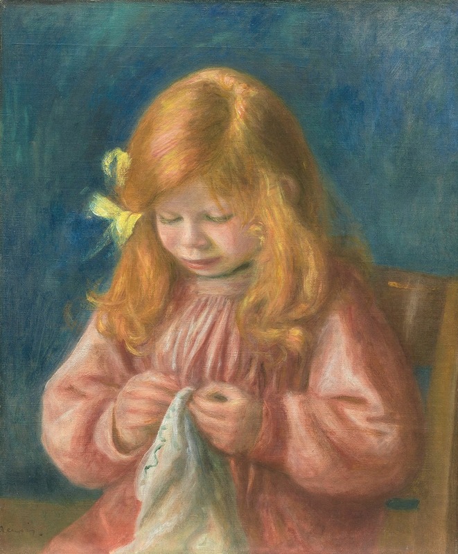 Pierre-Auguste Renoir - Jean Renoir Sewing