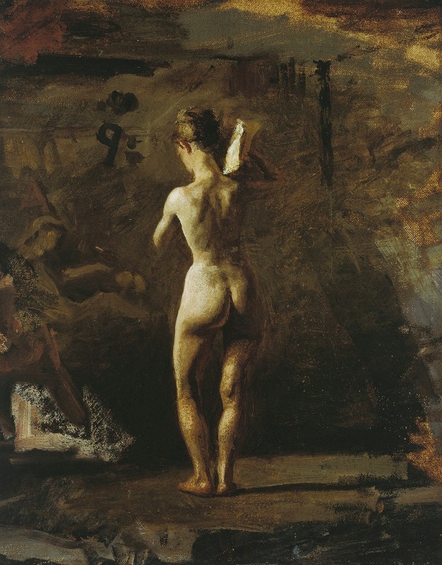 Thomas Eakins - Study for ‘William Rush Carving His Allegorical Figure of the Schuylkill River’