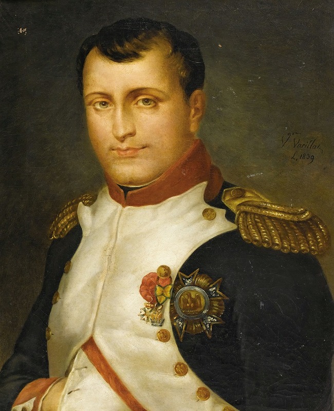 Portrait Of Napoleon by V. Varillaz - Artvee