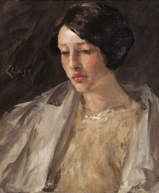 William Merritt Chase - Portrait of Esther M. Groome