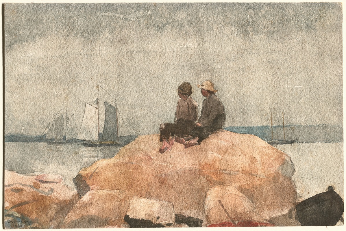 Winslow Homer - Two Boys Watching Schooners