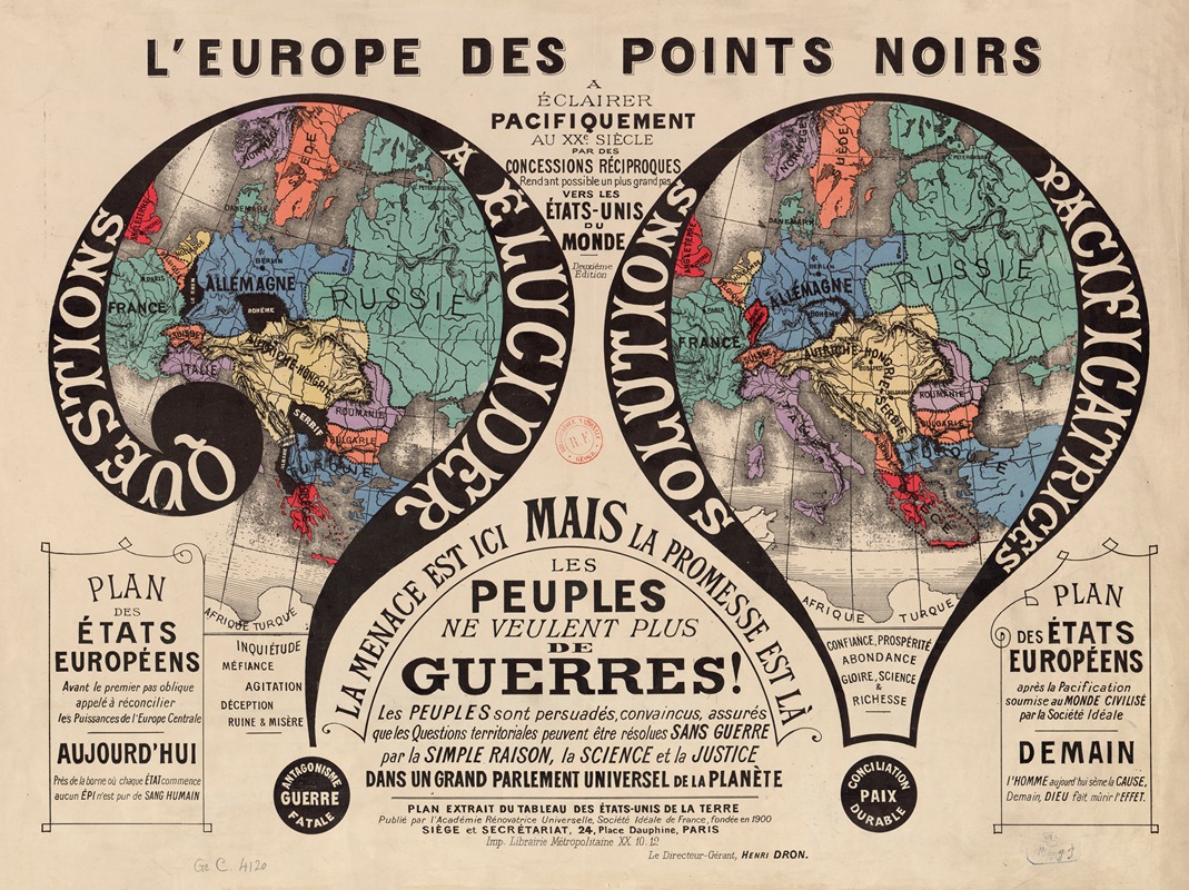 Anonymous - L’Europe des points noirs à éclairer pacifiquement au XXe siècle