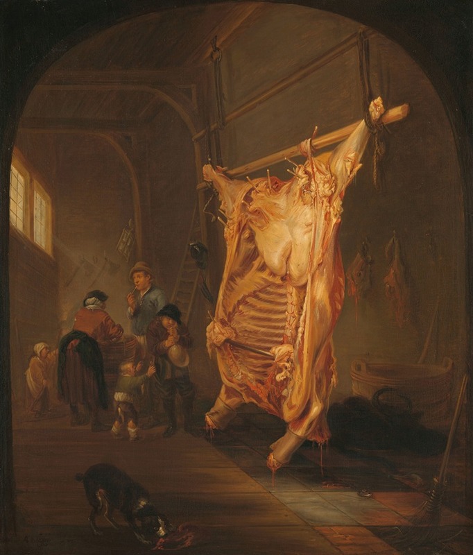 Abraham van den Hecken - The Slaughtered Ox