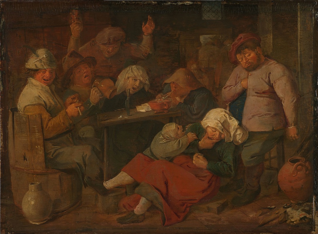 Adriaen Brouwer - Poor Folk Drinking in a Tavern