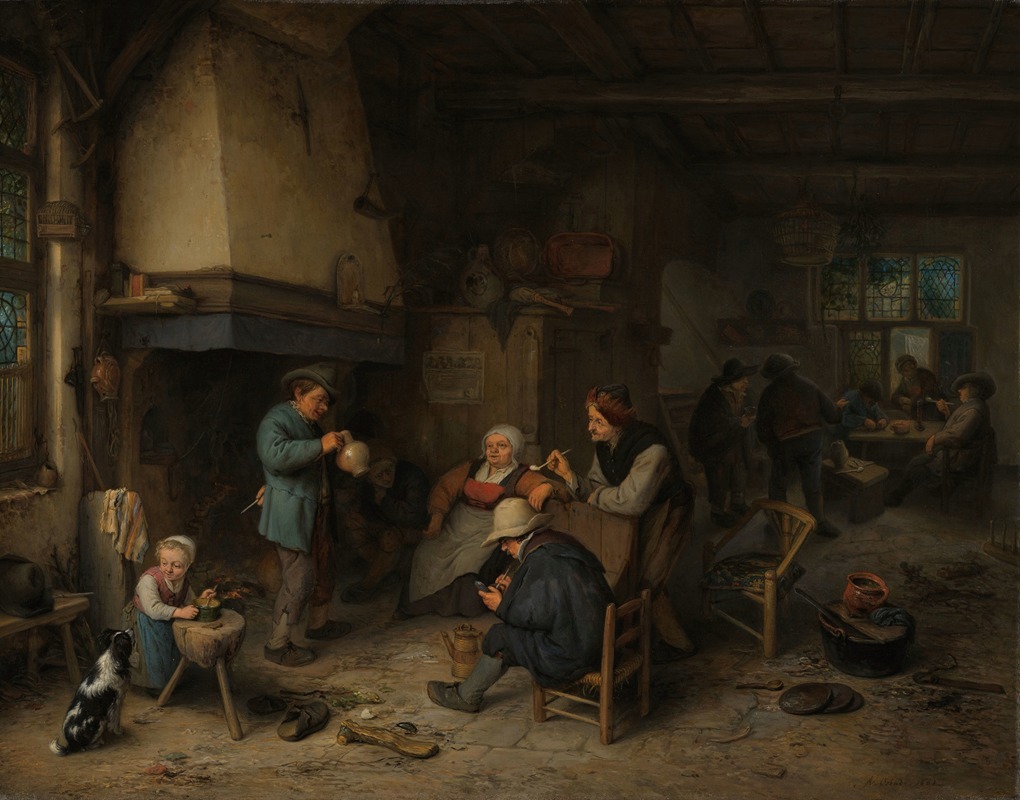 Adriaen van Ostade - Peasants in an Interior