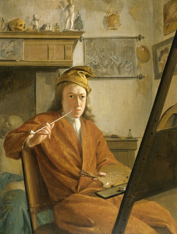 Aert Schouman - Portrait of a Painter, perhaps the Artist Himself