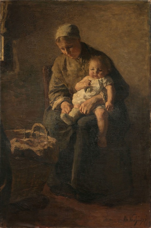 Albert Neuhuys - A Mother with her Child