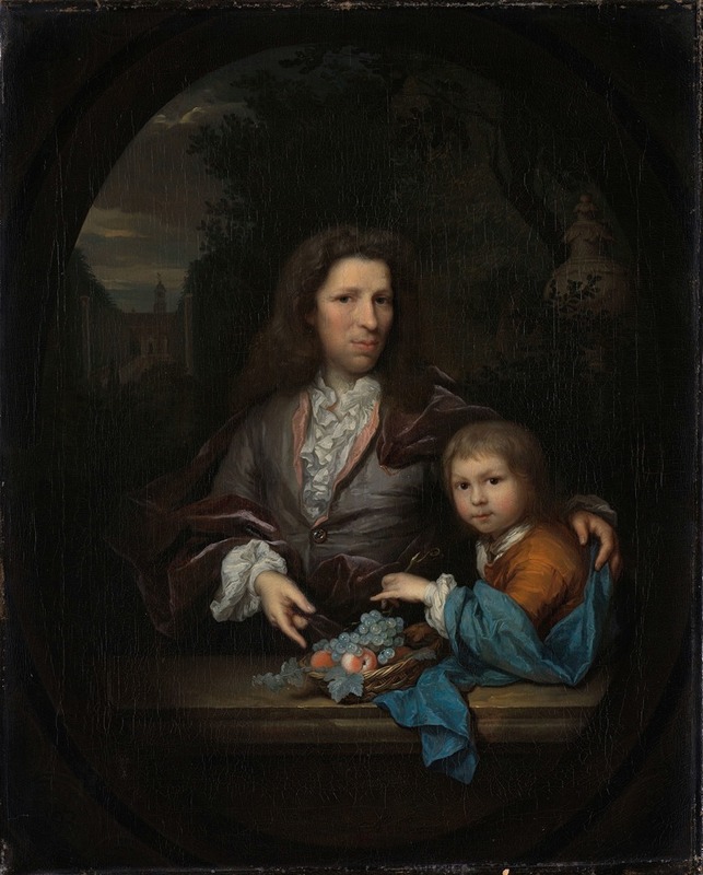 Arnold Boonen - Jan van de Poll (1668-1745) and his Son Harmen Hendrick (1697-1772)